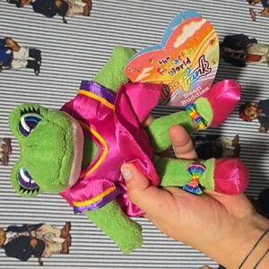 Vintage Lisa Frank Frog Princess From "Fantastic World" Bean Buddies Series
